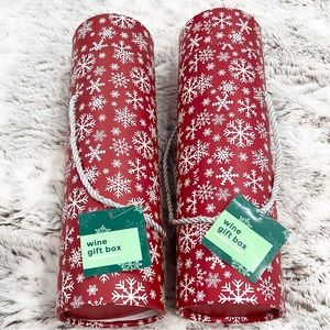 Two Wine Gift Boxes with Rope Handle